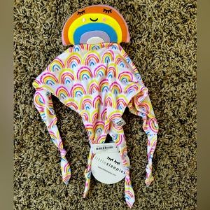 NWT LS Pastel Rainbows Lovey